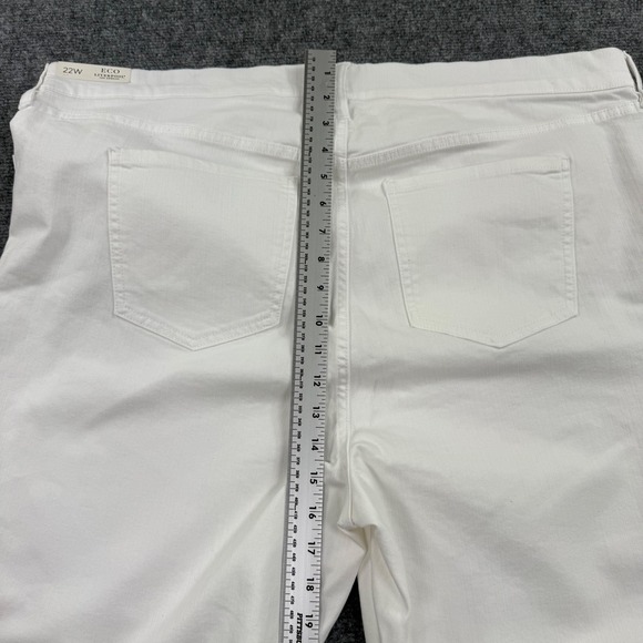 Liverpool Los Angeles Womens Gia Glider Ankle Skinny Jeans Bright White 22W Flaw - Picture 14 of 16